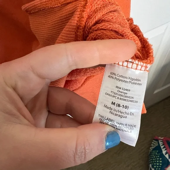 Rustic orange pumpkin spice nwt tunic sweatshirt - Picture 4 of 4